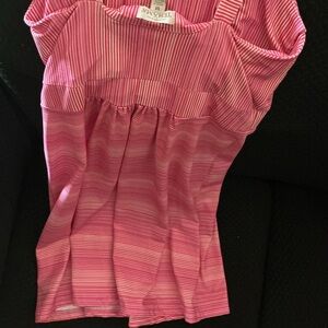 J. Crew Pink Striped Mini Dress